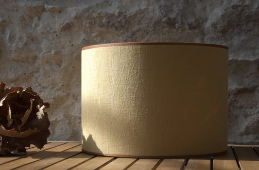 Abat-jour suspension enfants "Whales and mushrooms" abat jour tambour papier peint et lin lavé..
