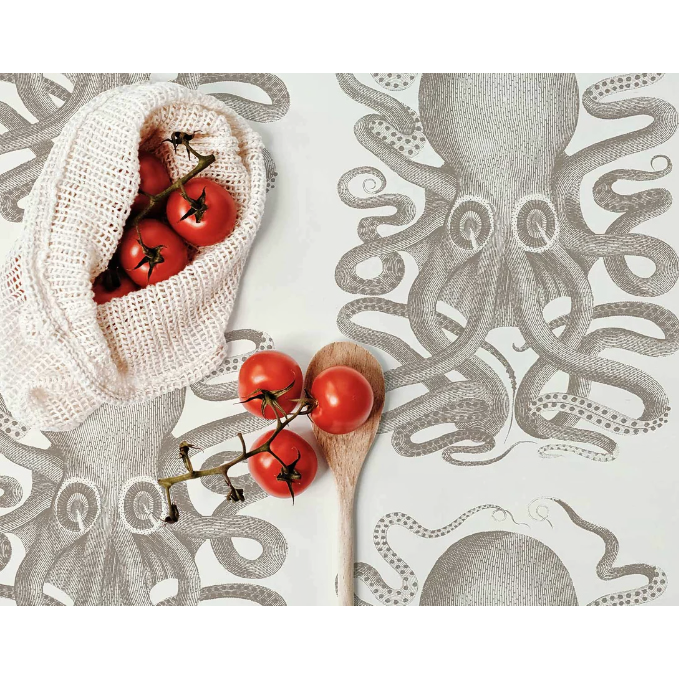Applique murale Octopus , papier peint Livettes wallpapers.
