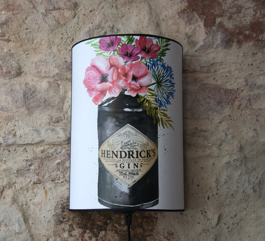 Applique murale demi cylindrique "Hendricks Flowers", affiche originale Mercedes Charro.
