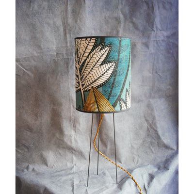 Table lamp with "sabal" lampshade in Casamance paper.