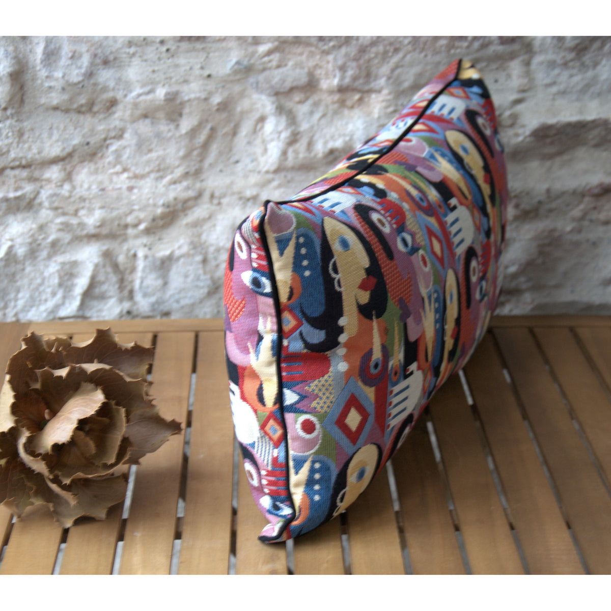 Coussin décoratif jacquard français Picaro.