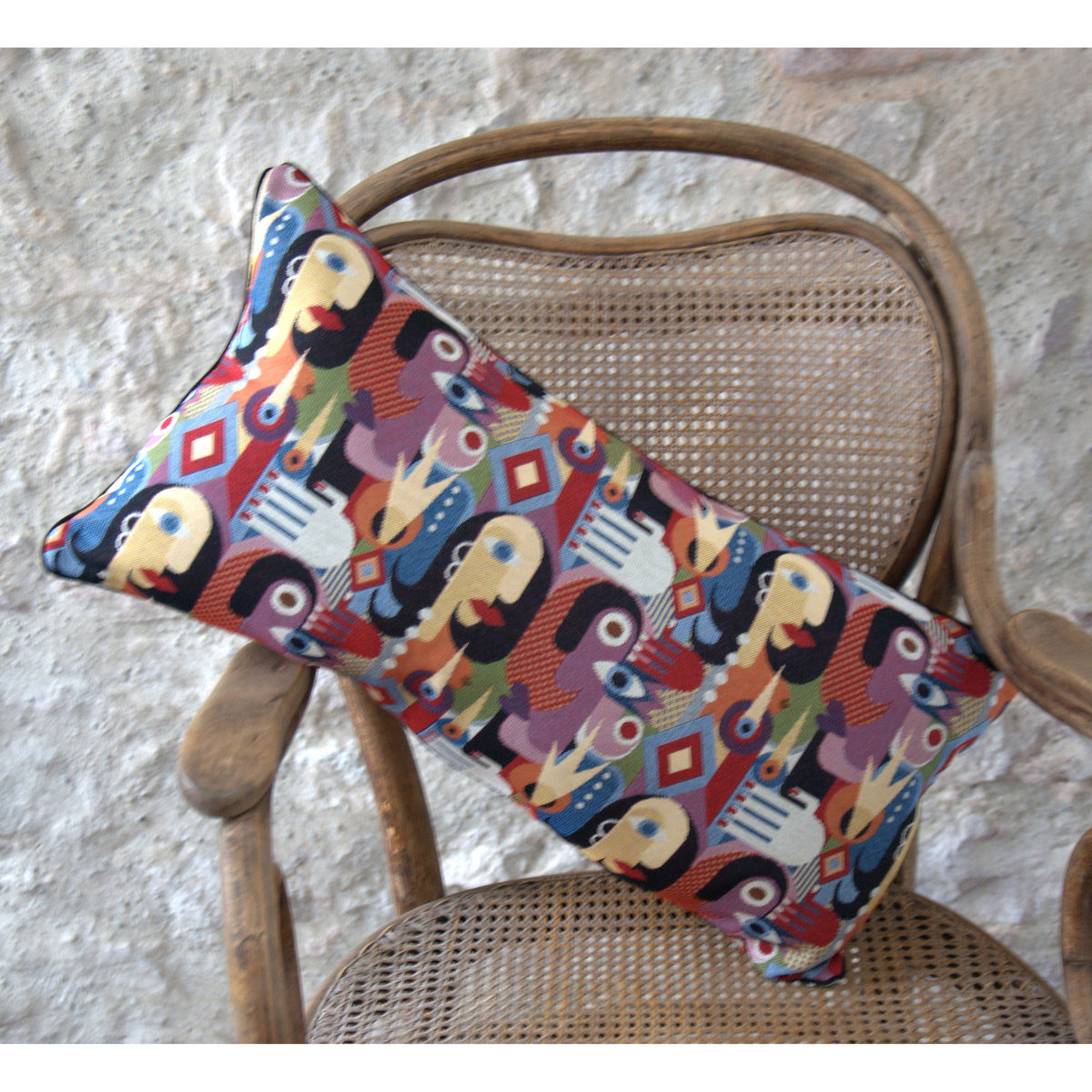 Coussin décoratif jacquard français Picaro.