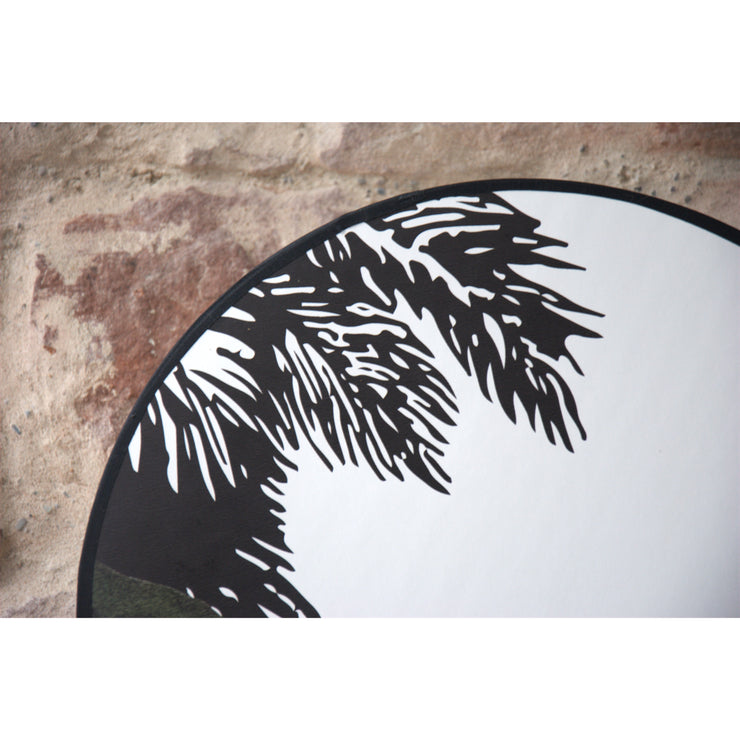 Applique murale ronde papier peint Jungle savane de chez Livettes Wallpapers