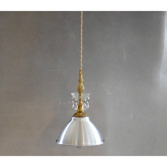 Suspension lumineuse: " Mélange de styles". Pièce unique.