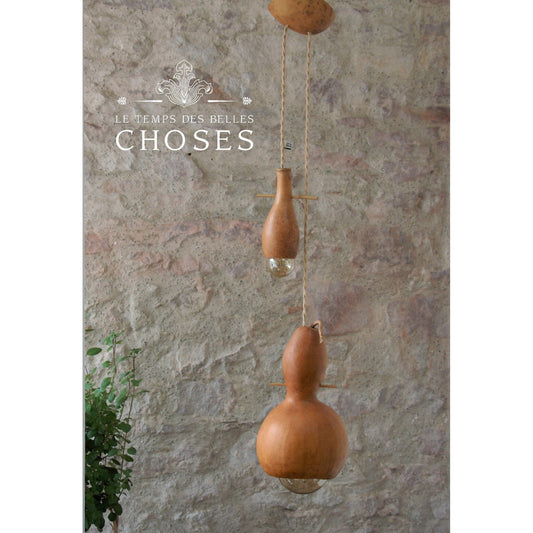 Suspension lumineuse coloquintes .
