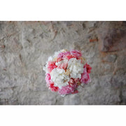 Luminous floral suspension, Bohemian suspension white and pink flowers, Chandelier Salon de Mariage Farmhouse Bohemian, stabilized flowers