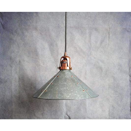 Handmade Industrial Vintage Rustic Lampshade, Retro Old Style Factory Workshop Lampshade Decor, Garage Bar Ceiling Pendant Light Shade