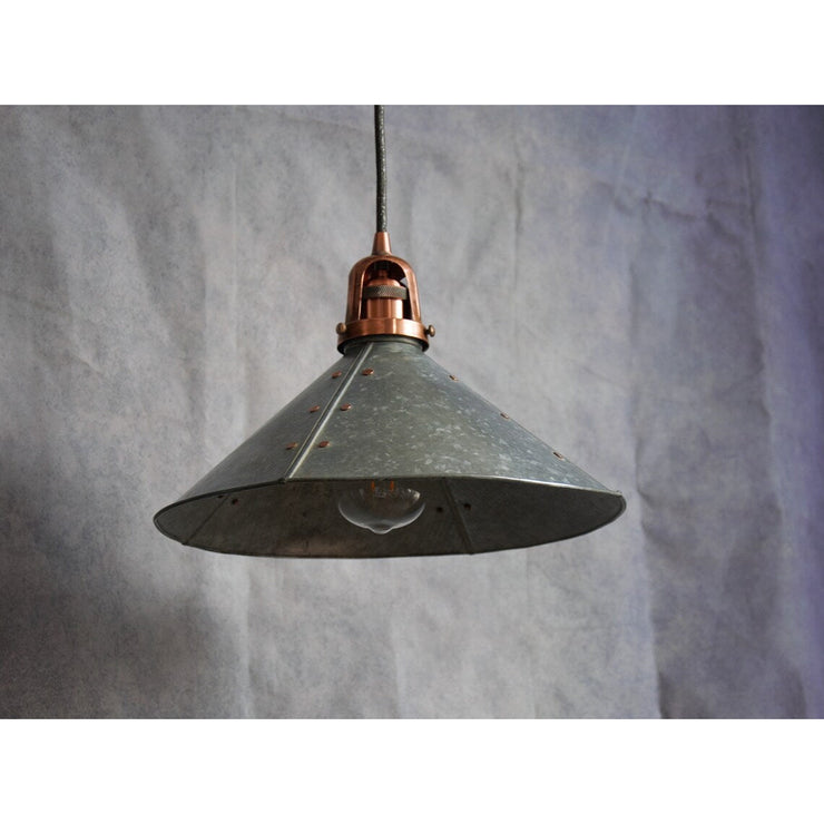 Handmade Industrial Vintage Rustic Lampshade, Retro Old Style Factory Workshop Lampshade Decor, Garage Bar Ceiling Pendant Light Shade