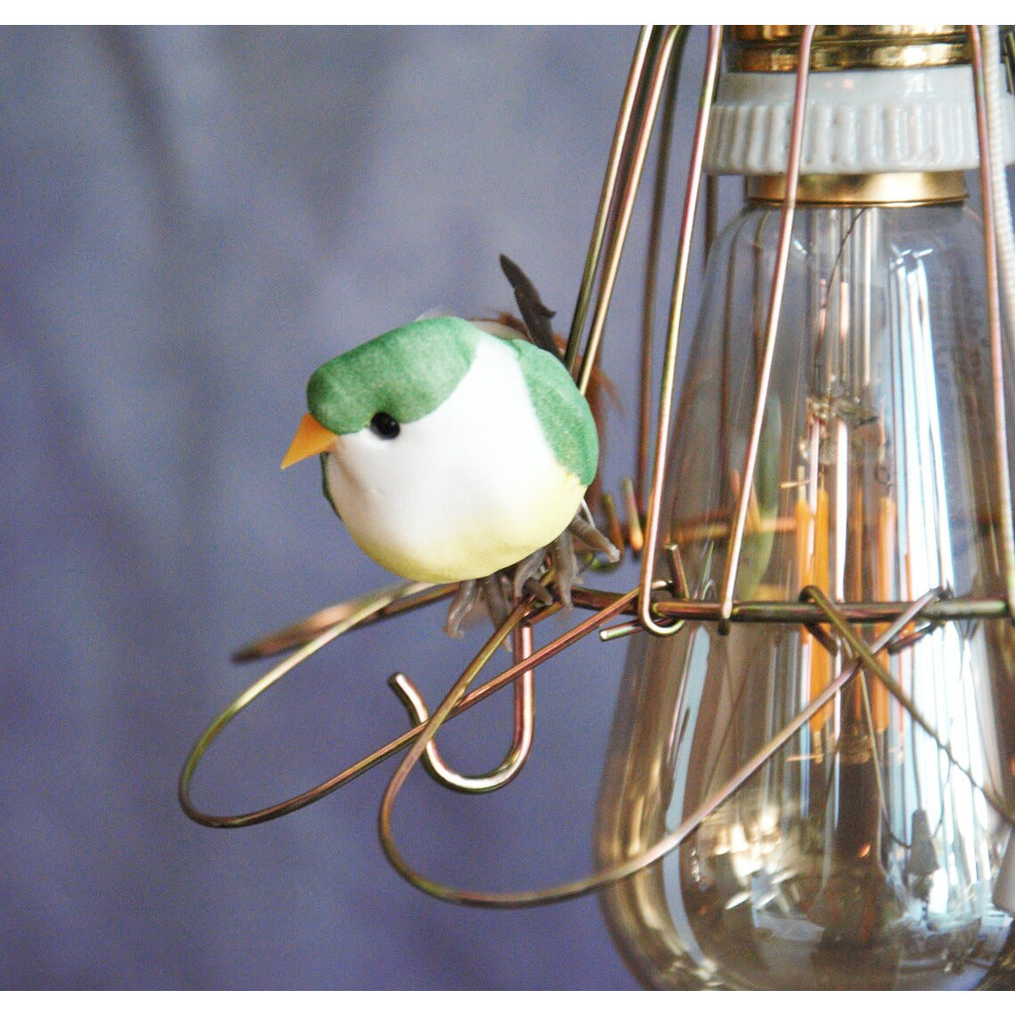 Baladeuse enfants cage, oiseau perché.