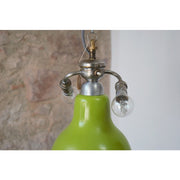 Pendant Light Fixture Anise Green Shade, Industrial Style Ceiling Lamp, Green Pendant Chandelier, Living Room Indoor Lighting Suspension
