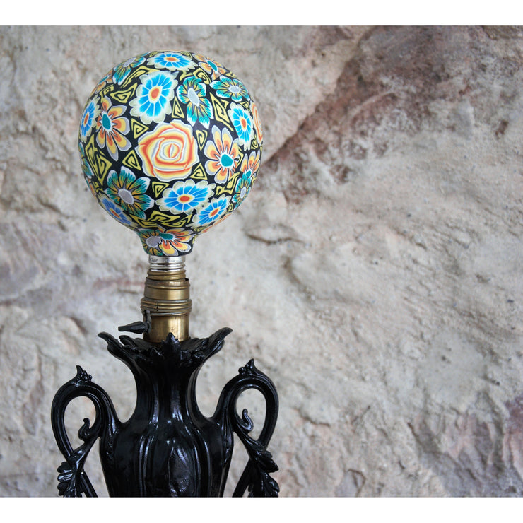 Lampe d'intérieur à Poser Retro en Bronze et Marbre, Veilleuse Lampe de Chevet ou Bureau Art Déco Vintage Design, Lampe de Table Décorative.