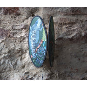 Applique murale ellipse papillon recouverte de papier peint animaux exotiques Cole and Son - Letempsdesbelleschoses