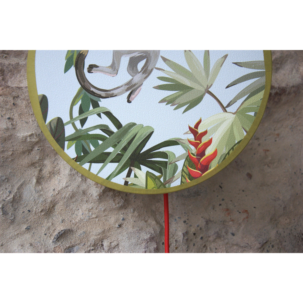 Applique murale lumineuse enfants, papier peint animaux exotiques. - Letempsdesbelleschoses