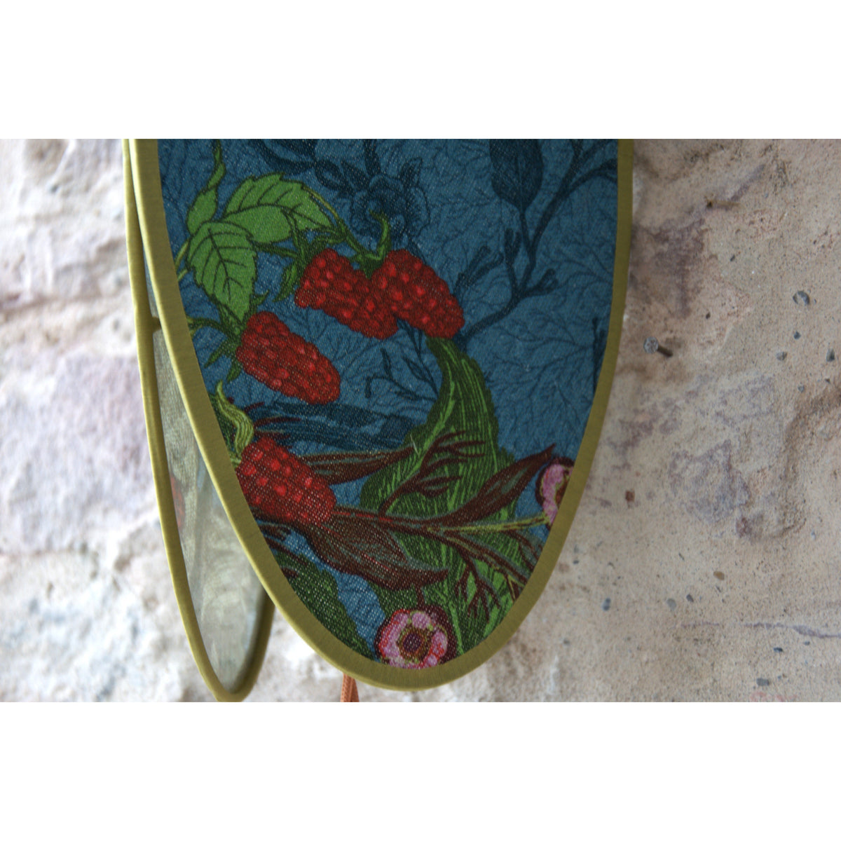 Applique papillon ovale abat jour lin bloomsbury garden