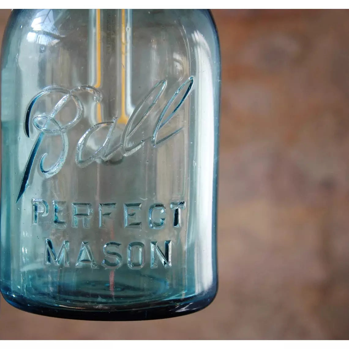 Blue Mason Jar Wall Light Fixture, Unique Farmhouse Modern Industrial Lighting Decor, Retro Farmhouse Bar Office Light Fixture Decor - Letempsdesbelleschoses